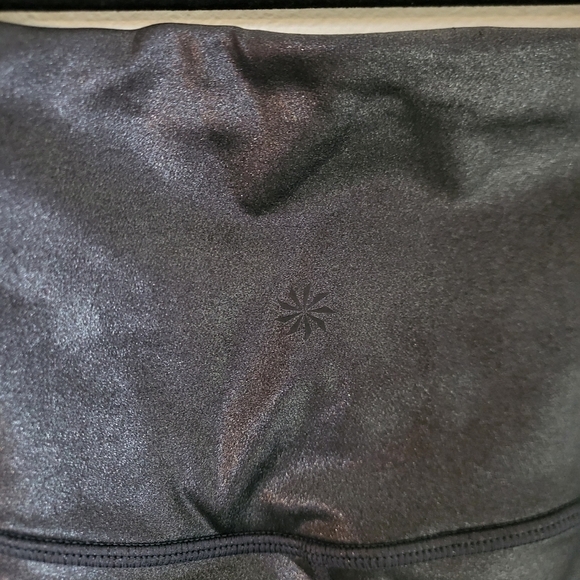 EUC Athleta Elation Ultra High Rise Tight Shimmer Charcoal Gray Xsmall - Picture 7 of 13